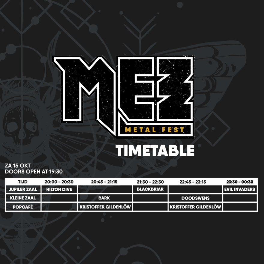 MEZZ Metal timetable