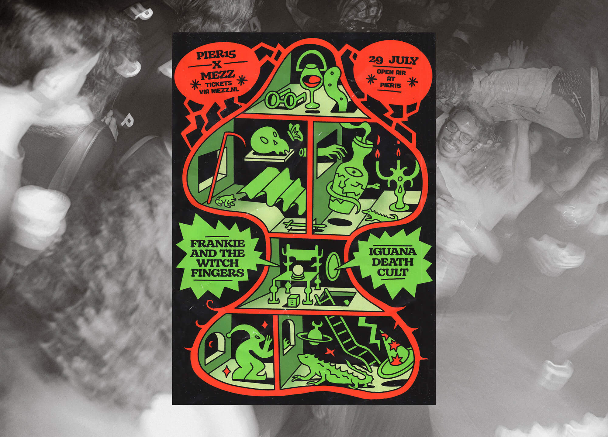 Frankie and the Witch Fingers + Iguana Death Cult door Bas Steens
